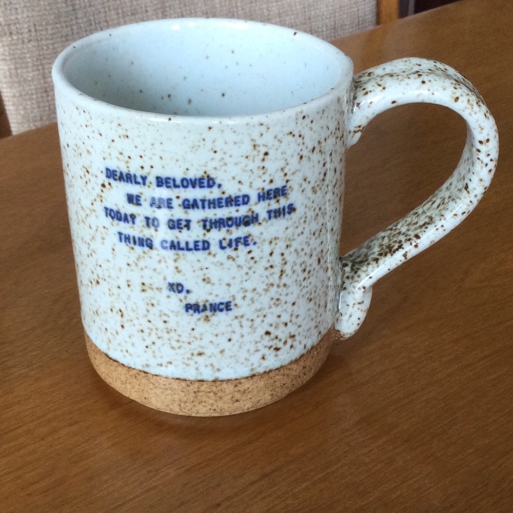Sugarboo & Co mug w/Prince saying